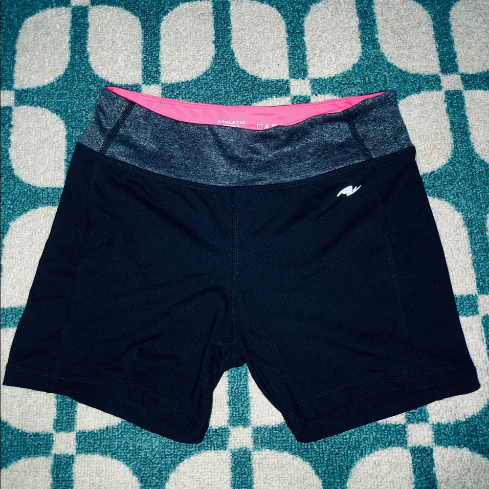 Black athletic shorts